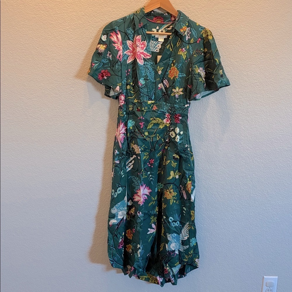 Anthropologie Floral Midi Dress
